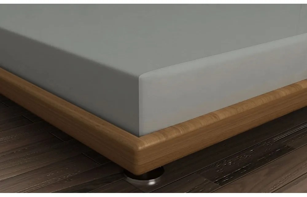 Lenzuolo con angoli in grigio scuro in cotone 140x200 cm – Mijolnir