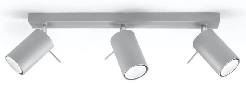 Lampada da soffitto grigia, lunghezza 45 cm Etna - Sollux