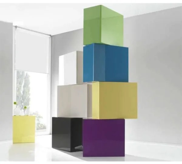 Mobile Pensile cubo ad 1 anta COLORS BIANCO