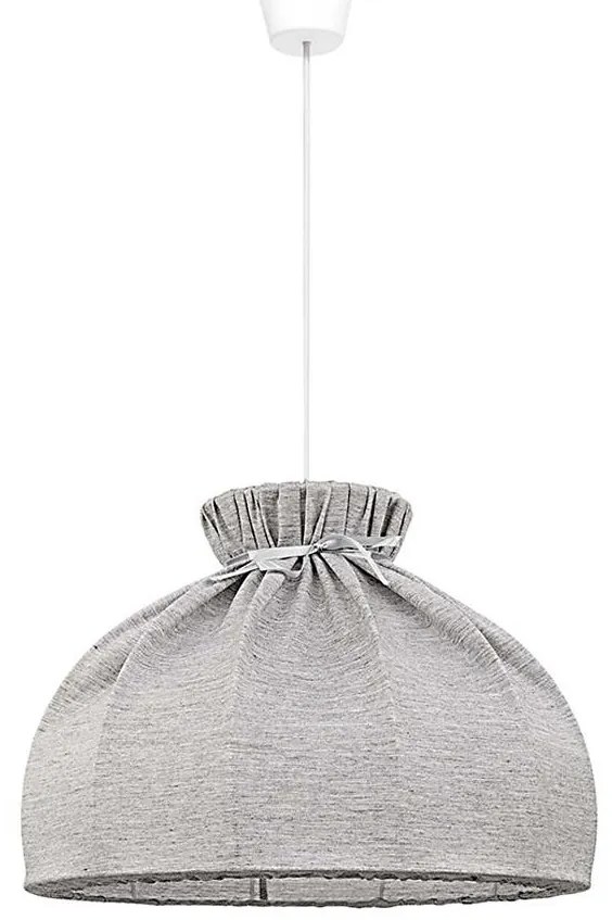 Duolla - Lampadario a sospensione con filo ECO 1xE27/40W/230V diametro 38 cm grigio