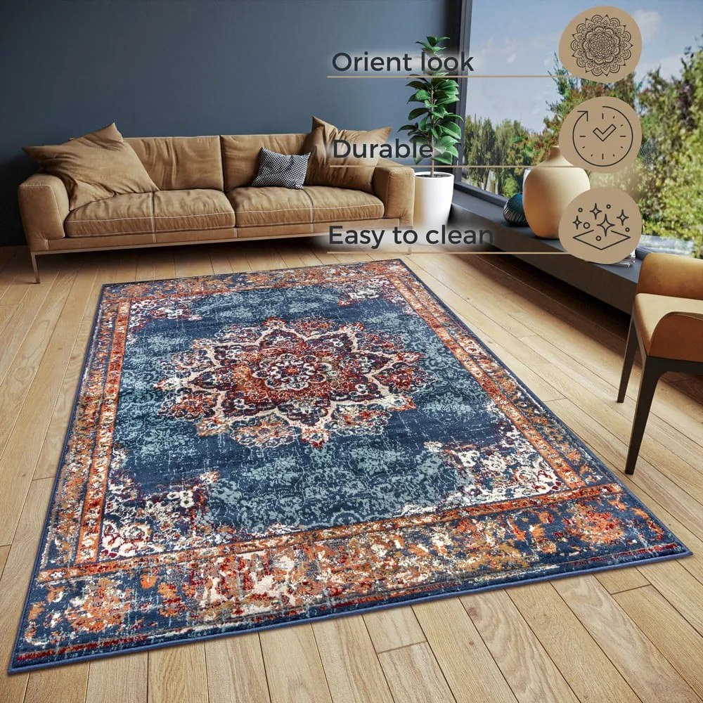 Tappeto blu scuro 80x120 cm Orient Maderno - Hanse Home
