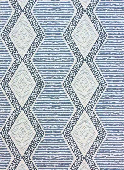 Steifentapete Belle Ile von Nina Campbell - Indigo/ Blue