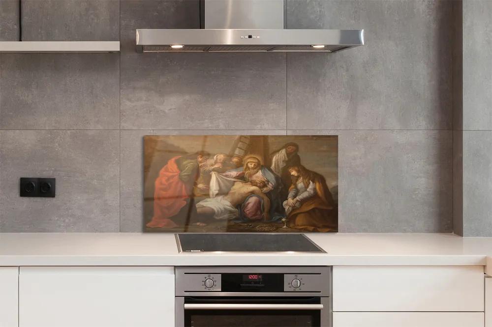 Rivestimento parete cucina Gesù crocifisso 100x50 cm