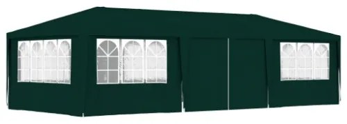 Gazebo Professionale con Pareti 4x9 m Verde 90 g/m²