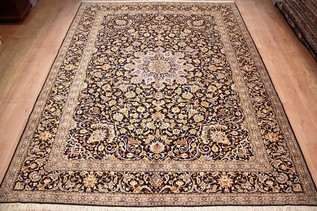 Kashan Tappeto persiano 410x310 (Iran) Annodato A Mano