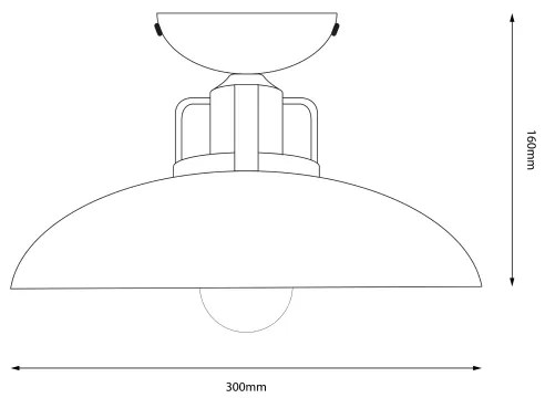Brilagi - Lampadario a plafone FLAMENGO 1xE27/60W/230V verde