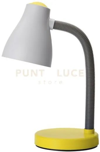 Lampada da tavolo in plastica giallo toy 1 luce attacco e27 h.42cm ...