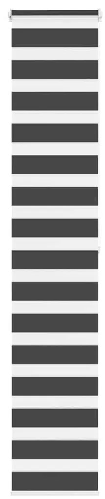 Tenda A Rullo Zebra Nero Larghezza Tessuto 35,9 Cm Poliestere /