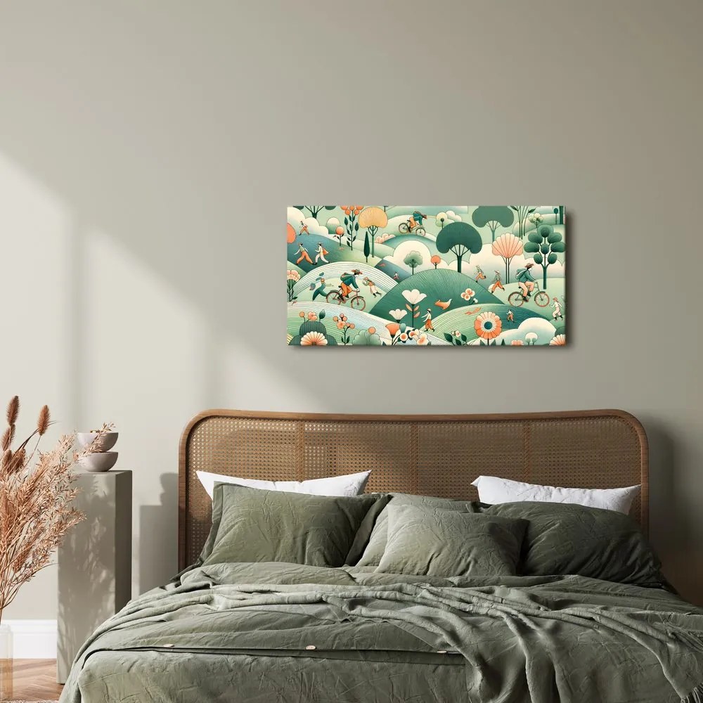 Quadro su tela – Passeggiata e giro nel paesaggio