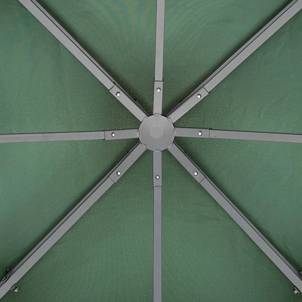 Tetto di Ricambio per Gazebo da Giardino Doppio Tetto 3x3m...