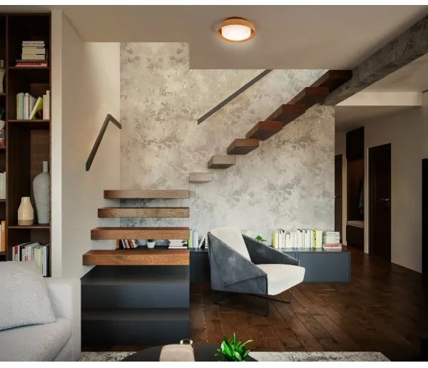 Ledvance - Plafoniera ORBIS MADRID 2xE27/10W/230V legno