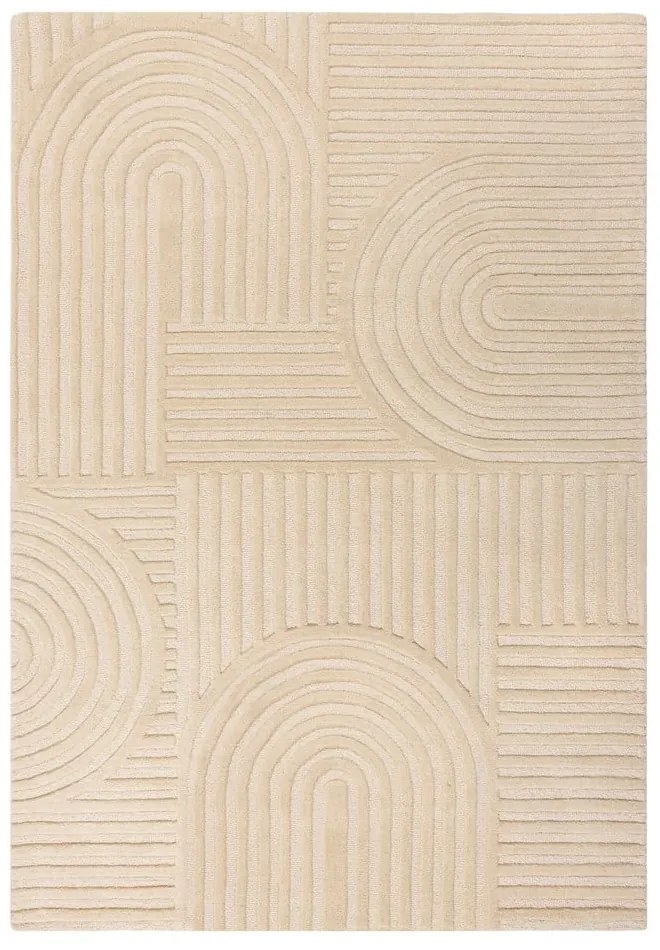 Tappeto beige in lana tessuto a mano 240x340 cm Zen Garden – Flair Rugs