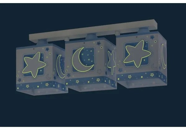 Dalber 63233NT - Plafoniera per bambini MOONLIGHT 3xE27/60W/230V
