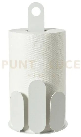 Porta rotoli da cucina park bianco marmo