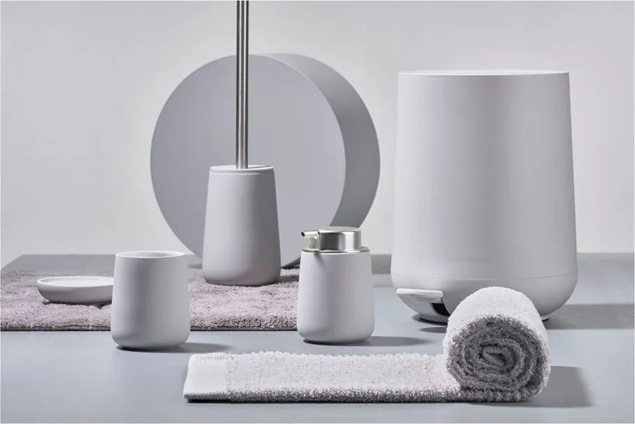 Portasapone in porcellana grigio chiaro Nova - Zone