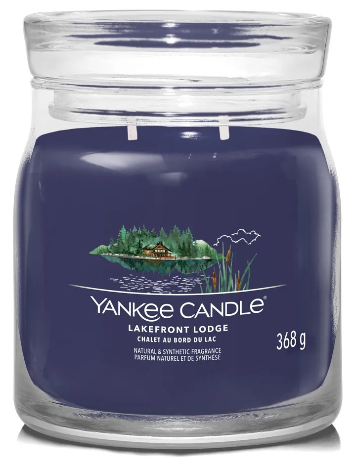 Lakefront Lodge candela in giara media Yankee Candle