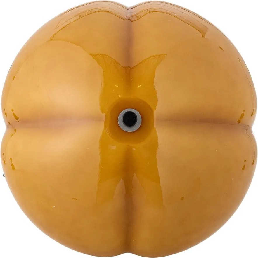 Lampada da tavolo giallo ocra con paralume in vetro (altezza totale 46,5 cm) Kinoko – Bloomingville