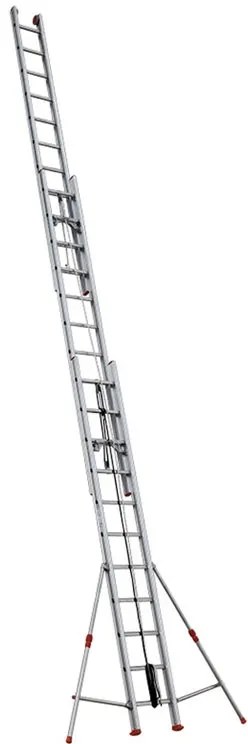 Scala a sfilo FACAL Roller in alluminio 3 rampe da 11 gradini portata massima 150 kg EN 131 per lavori fino a 9.44 m