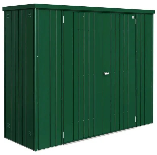 Box portattrezzi in alluminio BIOHORT 230 L 227 x P 83 x H 182.5 cm verde scuro