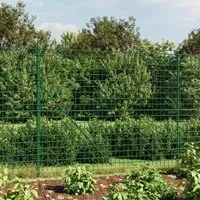 Recinzione Metallica con Picchetti Ancoraggio Verde 2,2x25 m 154127