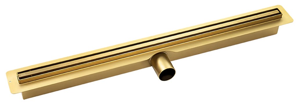 Laveo Slim canalina lineare con griglia 80 cm oro COSG80D