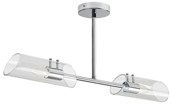 Rabalux 75030 - Lampadario da bagno a sospensione con supporto rigido TEODORO 2xE14/12W/230V IP44 cromo