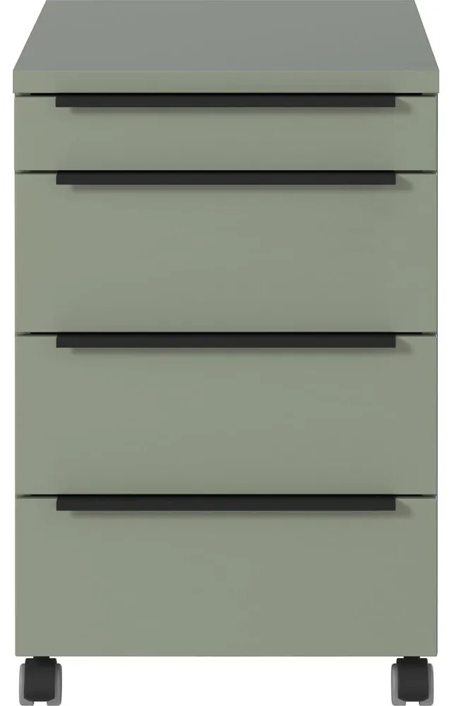 Armadietto verde/grigio su ruote 42x63x60 cm Mailand – Germania