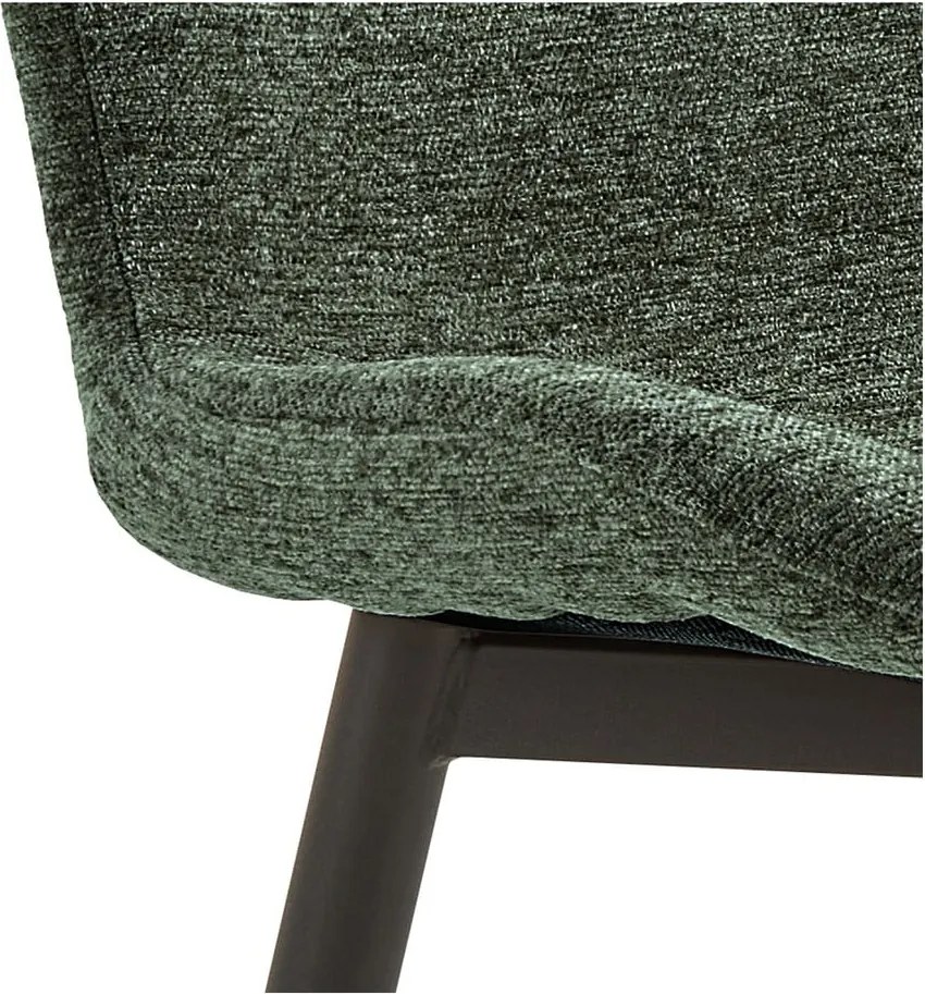 Sedia da pranzo verde scuro Esra – Actona
