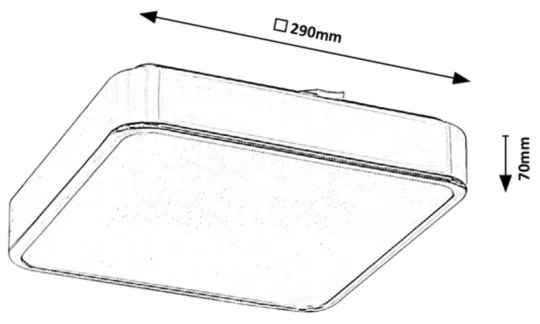 Rabalux - LED RGB plafoniera dimmerabile per bagno LED/22W/230V IP44 + telecomando