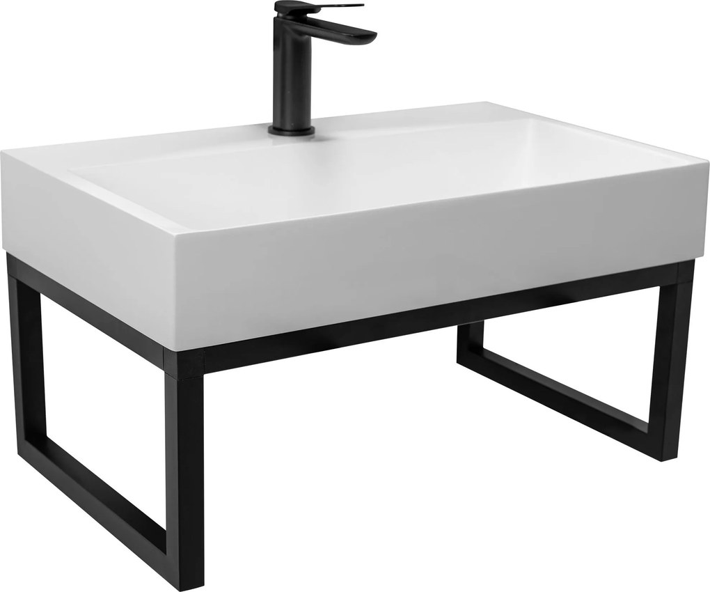 Lavabo in conglomerato GOYA 60cm Conglomerato + Supporto