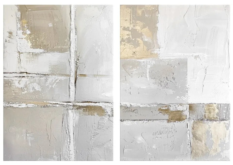 Set di quadri con elementi dipinti a mano 2 pz 50x70 cm Sail – Styler