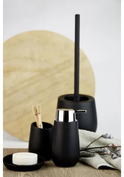 WENKO 23651800 - Portaspazzolini BADI 8x11 cm nero