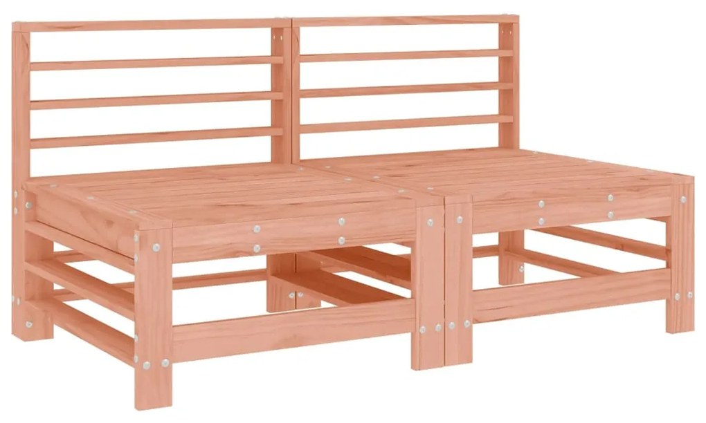 Set salotto da giardino 7 pz in legno massello di douglas