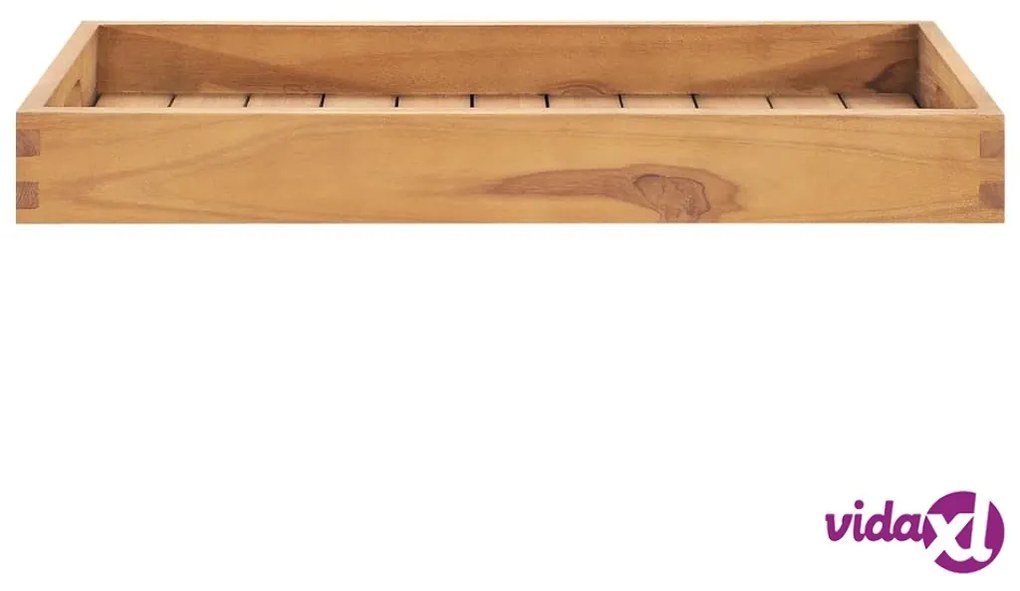 vidaXL Vassoio da Portata 60x35 cm in Legno Massello di Teak
