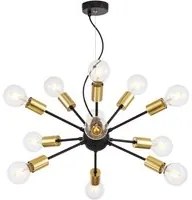 Lampada pendente Loft in Metallo Jackson Nero