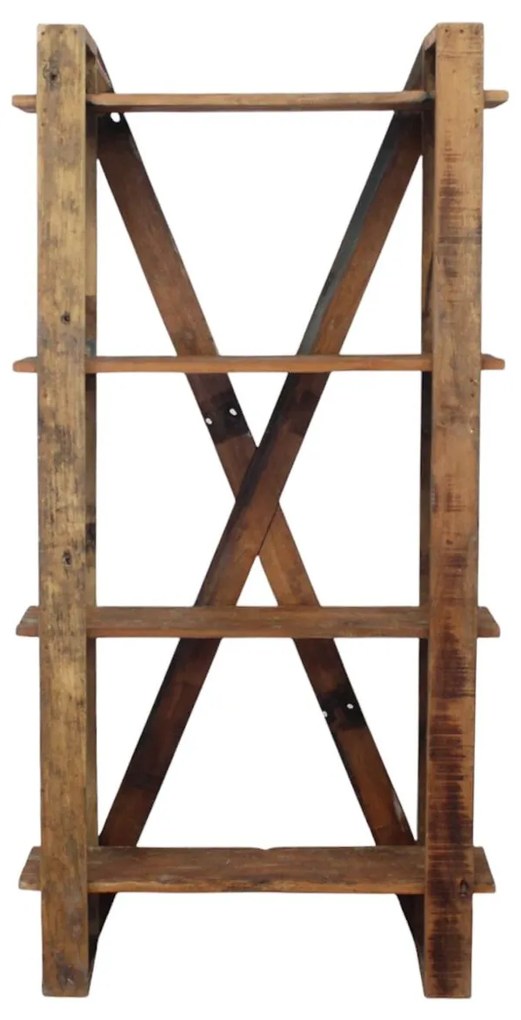 TEMPUS - mobile in legno riciclato con 4 ripiani