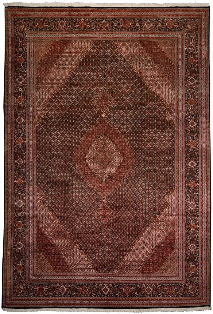 Tabriz Tappeto persiano 590x390 Marrone (Iran) Annodato A Mano