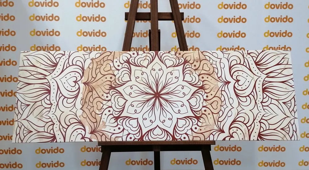 Quadro su tela – Mandala etnica astratta
