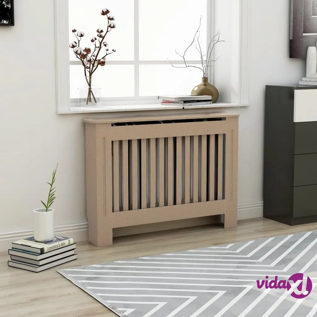 vidaXL Copertura per Radiatore 112x19x81,5 cm in MDF