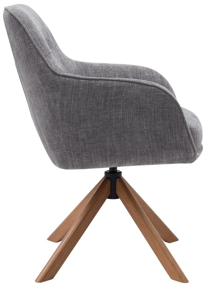 Set di sedie da pranzo grigia in imbottito 2 pz Avola – Unique Furniture