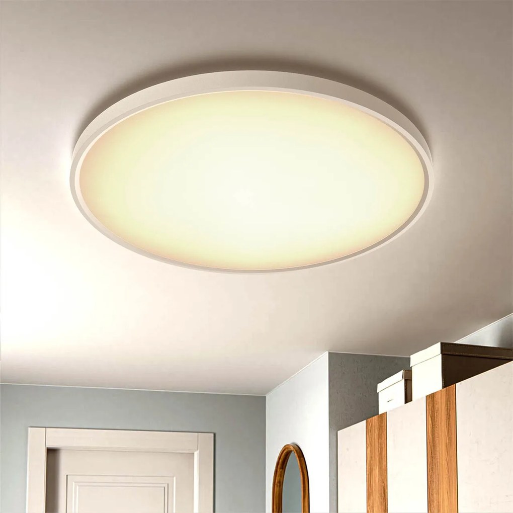 Plafoniera LED Rotonda 50W Slim CCT Ø600mm IP20 - Bianca