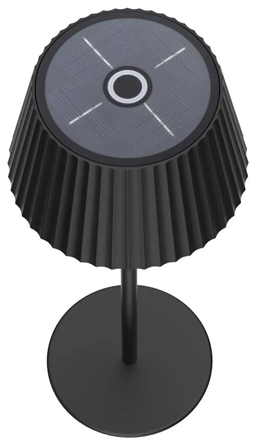 Lampada da Tavolo Solare 2.2W, IP54 CCT Dimmerabile - Nera Colore del corpo Nero