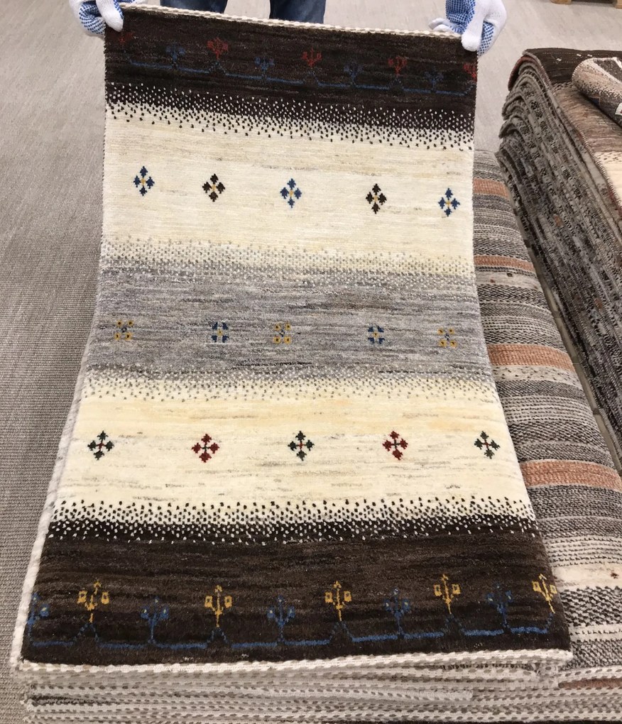 Loribaft Tappeto 60 x 100 Beige (Iran) Annodato A Mano