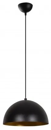 Lampada a sospensione su cavo SIVANI 1xE27/40W/230V Ø 30 cm nero/ramato