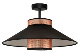 Duolla - Lampadario a plafone RIO SHINY 1xE27/15W/230V diametro 45 cm nero/rame