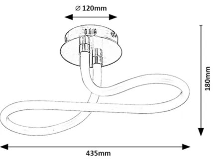 Rabalux 71008 - Lampada LED da soffitto IRELIA LED/23W/230V 4000K