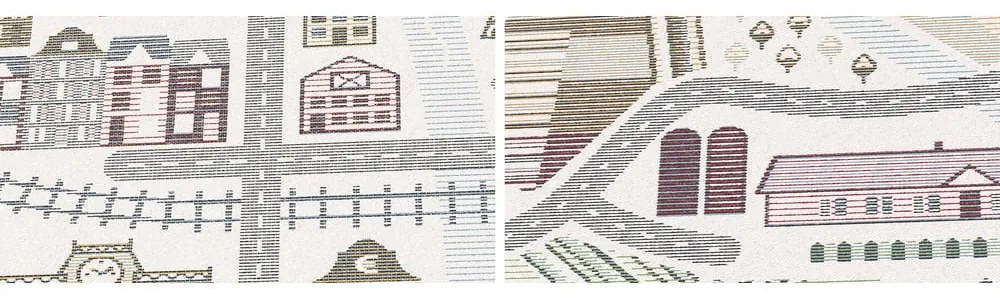 Tappeto bianco reversibile per bambini , 140 x 200 cm Ülejõe - Narma