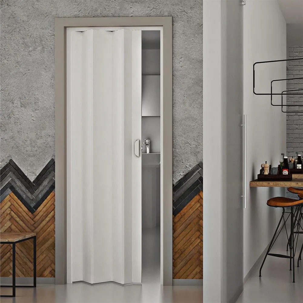 Porta a Soffietto da Interno 83x214 cm in PVC Dalia Bianca Pastello...