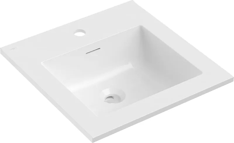 Mexen Otis lavabo da incasso nel piano 46 x 46,5 cm, bianco lucido - 25184500