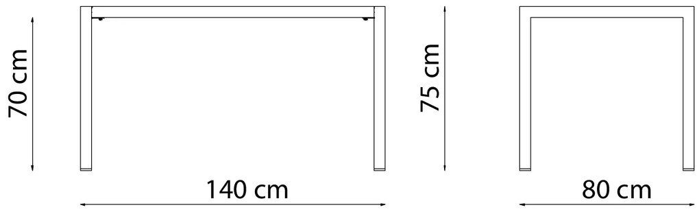 Vermobil tavolo quatris 140x80